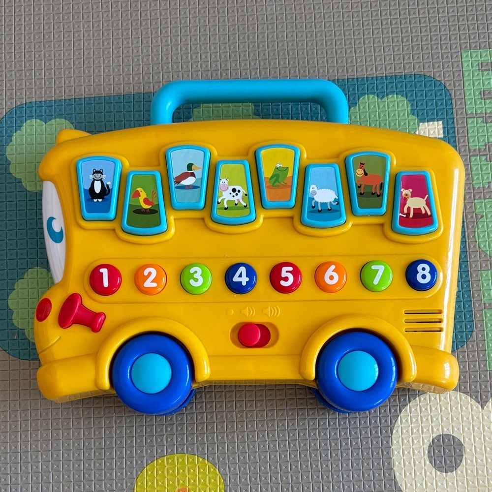 Yellow Musical School Bus Toy